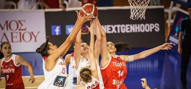 18 Yaş Altı Kızlar Avrupa Basketbol Şampiyonası'nda Türkiye İspanya'ya mağlup oldu